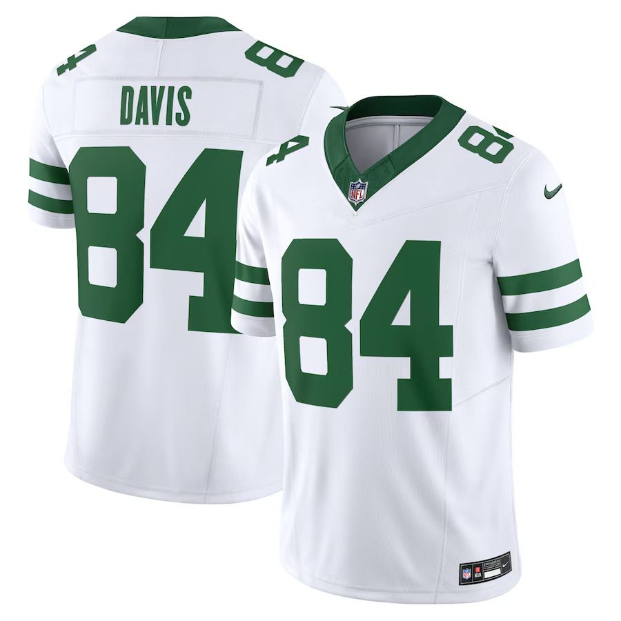 Men New York Jets #84 Corey Davis Nike White Legacy Vapor F.U.S.E. Limited NFL Jersey